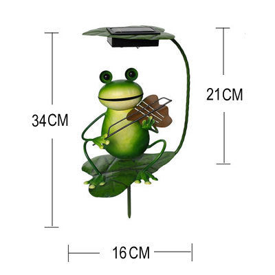 Solar Lamp Outdoor Lawn Lamp Lawn Lamp Ground Plug Lamp Frog Garden Decoration Lamp