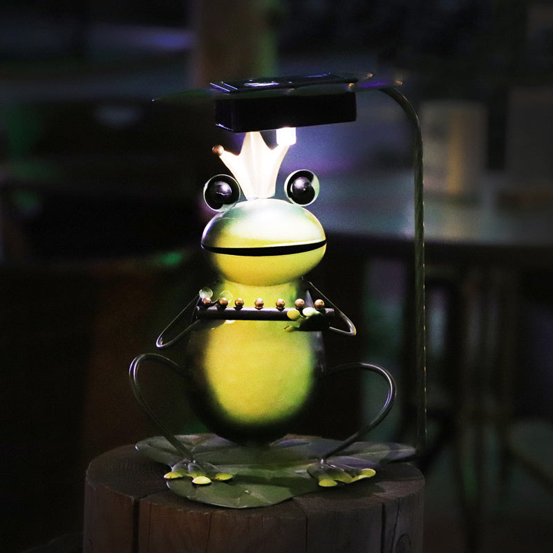 Solar Lamp Outdoor Lawn Lamp Lawn Lamp Ground Plug Lamp Frog Garden Decoration Lamp