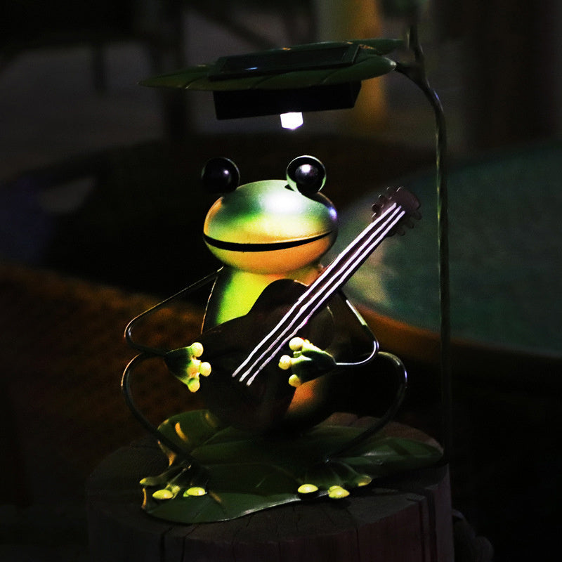 Solar Lamp Outdoor Lawn Lamp Lawn Lamp Ground Plug Lamp Frog Garden Decoration Lamp