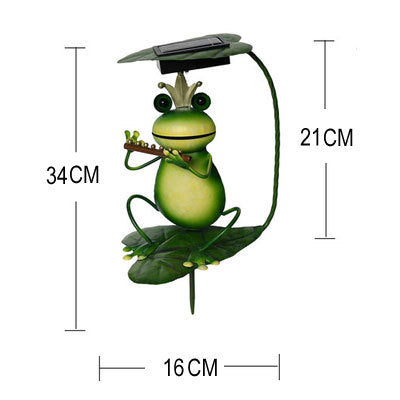 Solar Lamp Outdoor Lawn Lamp Lawn Lamp Ground Plug Lamp Frog Garden Decoration Lamp