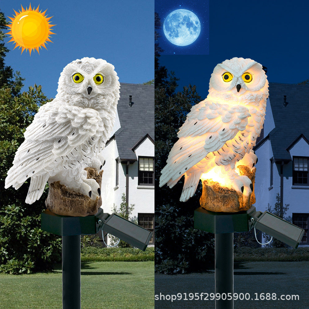 Solar Resin Eagle Lawn Lamp Outdoor Garden Villa Decoration Landscape Lamp