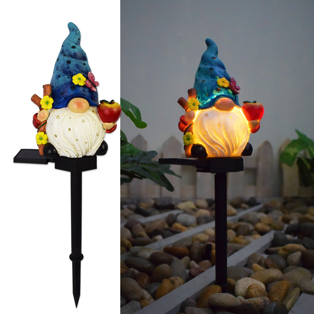 Solar Energy Cartoon Resin Ground Fine Outdoor Yard Lamp Garden Decoration