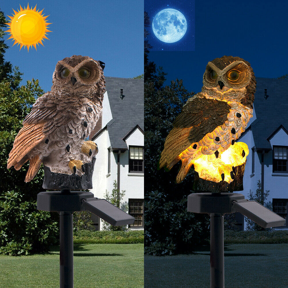 Solar Resin Eagle Lawn Lamp Outdoor Garden Villa Decoration Landscape Lamp