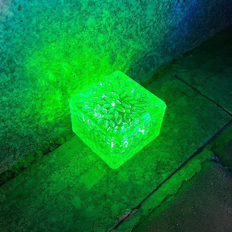 Solar Courtyard Ice Brick Lamp LED Ice Buried Atmosphere