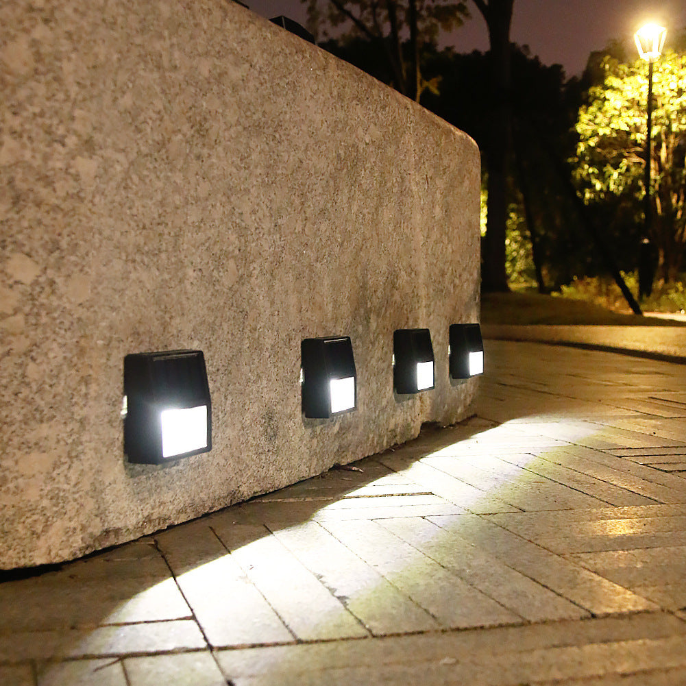 Solar Outdoor Stair Wall Lamp Step Light